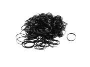 THZY 255 Pcs Black Elastic Ponytail Holders Hair Rubber Bands for Girl Lady