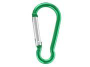 SODIAL 36 Pcs 2 5cm Carabiner Aluminum Locking Clip Camping Hook Keychain Hiking Assorted Colors of Purple Silver Green Black Blue Red Spring loaded Gate Bot