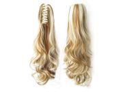 THZY Ladies Fashion Mixed Color Easy Ponytail Hair Design Clip Claw Hair Extension Hairpiece Cosplay Wig Hair Piece F27 613