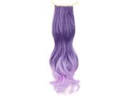 SODIAL Recycled Quality Charming Fashion Curly Ponytail Hair Extensions Light purple
