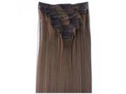SODIAL 12 PCS New Fashion Hair Braiding Hair Extensions Sets Soft Cosmetics 6 Light Brown
