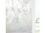 SODIAL 1pc Home Window Door Toilet Decor Frosted Glass Privacy Stickers Film 45cm X 2m Wintersweet
