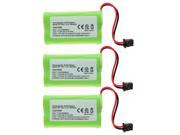 THZY 3 X Cordless Phone Battery for Uniden BT 1007 Fruit Green