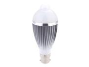 SODIAL B22 8W LED Infrared PIR Human Motion Light Sensor Auto Detection Bulb Lamp 85 265V