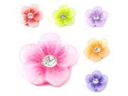 SODIAL 1 Bag 60pcs 3D Mix Resin Rhinestone Glitter Flower Slice Nail Art Tips Decals Stickers DIY Decorations