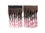 THZY Colorful Hair Extensions 130g 60cm 24inch heat resistant fantastic Synthetic Long Clip in Hair Extensions Women hair 5 clips one piece hair extensions Cur