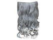 THZY New Fashion Hair Color Trend Silver Gray Curly Clip in Hair extensions Grandma Hair