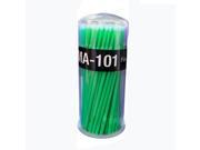 THZY 100pcs Eyelash Extension Micro Brushes Disposable Individual Mascara Pro Makeup green
