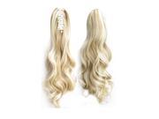 SODIAL New Ladies Fashion Hair Extensions Clip on Hairpieces Synthetic Hair1 Pieces 170g 22