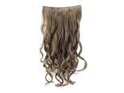 SODIAL Women 28 Dark Blonde Wig 3 4 Full Head Wave Curly Hairpieces Clip Synthetic Hair Extensions Wavy Wigs 6 27 613 Size 28 Color Dark blond