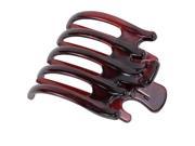 SODIAL Women Lady Girls Non Slip Grip Large Claw Hair Clip Clamp Coffee