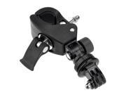 SODIAL Adjustable Bicycle Bike Handlebar Seatpost Roll Bar Cage Mount Clamp for GoPro HD Hero 3 2 1 Camera Black