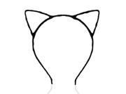 SODIAL Cat Ears Wired Headband for Fancy Dress Costume Party Black