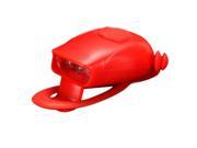 SODIAL Frog LED Bike Bicycle Head Front Rear Safety Light Lamp Flashlight for a bicycle red