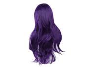 SODIAL Fashion Women Girl Long Synthetic Hair Curly Wavy Wig Cosplay Party Full Wig purple