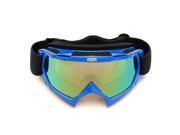 SODIAL Single Lens Motocross Off road ATV Dirt Bike Motorcycle Skiing Goggles Eyewear Blue