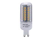 SODIAL 6W 60W Halogen Bulb Equivalent G9 400Lumens 48pcs SMD5050 Warm White 3000K LED Corn light Bulb Indoor Bar Lighting