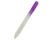 SODIAL Purple Crystal Glass Nail Rasp File with Shell