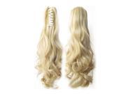 SODIAL Ladies Fashion Top Quality 22 Natural Ponytail Look Long Curly Claw Clip Hair Extension Hairpiece Cosplay Wig Hair Piece M24 613