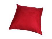 SODIAL Suede Solid color Pillow cover 45cm*45cm Red