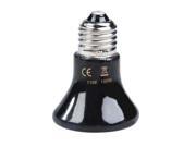 SODIAL Mini Black Ceramic Heat Infrared Lamp Bulb 110V 100W