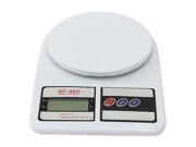 THZY 7 Kg 0.1g LCD Digital Kitchen Scale Weigh Accurate Dessert Fruit Weight White