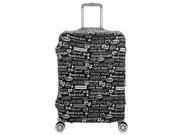 THZY Suitcase protective cover Luggage Cover M 24 Black letters