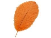 THZY 10 pcs Natural Pretty Ostrich Feathers 12 14 inch 30 35cm for Wedding Centerpieces Home Decoration Party Stage Accessories orange