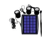 THZY Outdoor Solar Powered LED 3 RGB Spotlight Garden Pool Pond Spot Light