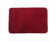 THZY Microfiber Non slip bath mats rebound sponge coral velvet super absorbent doormat carpet 40x60cm Red wine