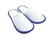 THZY 20 pairs of White Towelling Hotel Disposable Slippers Terry Spa Guest Shoes blue