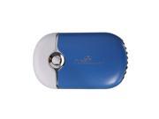 THZY Mini Portable USB Rechargeable Hand held Air Conditioner Bladeless Cooling Fan Blue