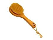 SODIAL Long handled Bristle Detox Wooden Handle Body Brush Skin Brush