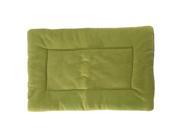 SODIAL Carpet Cushion Bed Bedding Fabric Velvet Dog Cat Pet Kennel Dog Bed green L