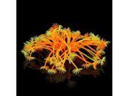 SODIAL Orange plastic artificial coral Aquarium Decoration 4cm