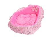 SODIAL Deluxe Plush Cushion Pet Mat Dog Cat Puppy Soft Sleeping Pad Bed Nest pink L