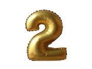 THZY Fashion 16 Inch Silver Foil Number Balloons Birthday Wedding Party Decoration Gold 2
