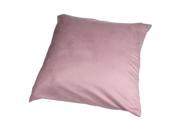 SODIAL Suede Solid color Pillow cover 45cm*45cm Pink