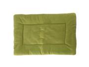 SODIAL Carpet Cushion Bed Bedding Fabric Velvet Dog Cat Pet Kennel Dog Bed green S