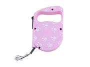 SODIAL 1pcs Fashion 3M Dog lead retractable Dog leash Pet Traction Rope Chain Harness dog collar Pink
