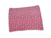 SODIAL Pet Dog Puppy Cat Indoor Soft Coral velvet Paw Print Blanket Beds House Mat Pink
