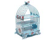 THZY Birdcage Cupcake Cardboard Cake Stand Vintage Wedding Tea Party Display Holder blue