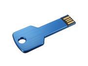 THZY 10 pcs USB 2.0 2GB Metal Memoire Flash Drive Stick WIN 7 10 PC Deep blue
