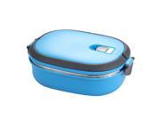 THZY Insulated Lunch Box Stainless Steel Food Storage Container Thermo Server Essentials Thermal Single Layer Blue