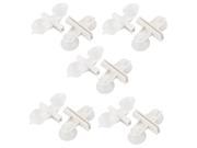 SODIAL Plastic Suction Cup Fish Tank Divider Sheet Holder Clip 10 Pcs White