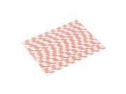 THZY 25pcs Package Straw Striped Paper Straws for Drinking Party Bar Light pink White