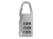 SODIAL Travel 3Digit Code Safe Combination Luggage Lock Padlock Suitcase Silver