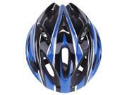 SODIAL Cycling bike helmet sports Ultralight severally mold with adult visor blue
