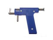 SODIAL Pro Steel Ear Nose Navel Body Piercing Gun Tool Kit 98pcs Instrument Studs Set Blue