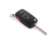 SODIAL Key Casing Key Housing Replacement Housing for Audi A4 A6 A8 Black